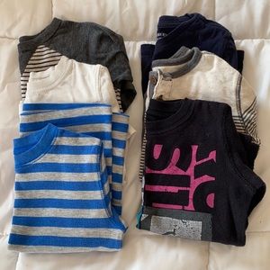 Lot of 6 boys long sleeve shirts